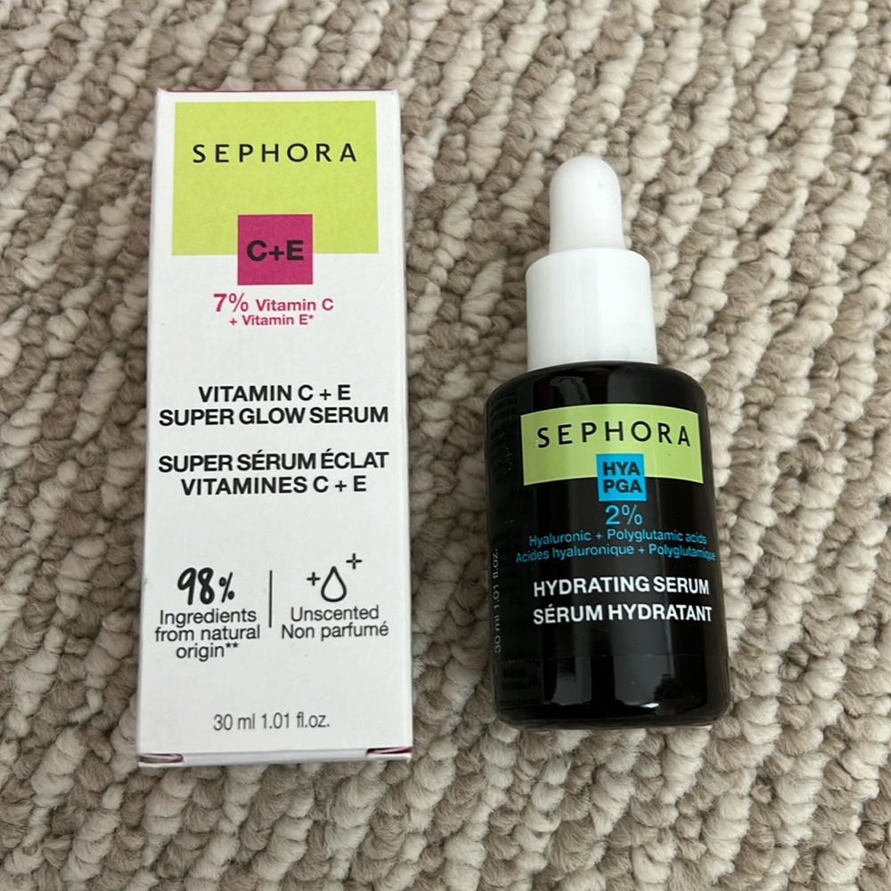Sephora Vitamin C and Hydrating Serums